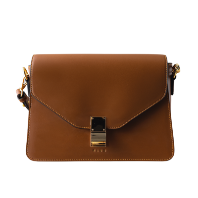 ANDREA Brown - KLUG Tas Salempang Wanita Daily Recycled Vegan Leather