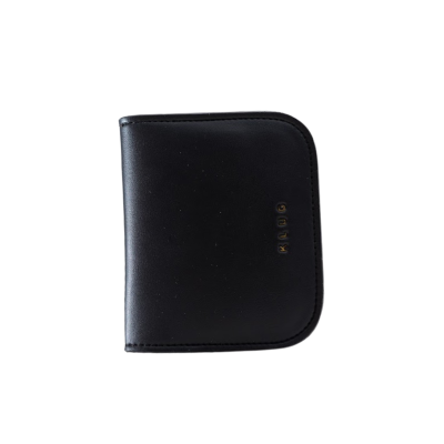 BIANCA Black - KLUG Dompet Card Wanita Lipat Recycled Vegan Leather