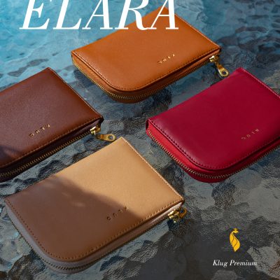 Elara Wallet - KLUG Dompet Harian Panjang Resleting YKK