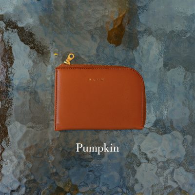 ELARA Pumpkin Wallet - KLUG Dompet Harian Panjang Resleting YKK Recycled Vegan Leather