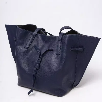 CERES Navy Tote Bag - KLUG Tas Wanita Kerja Recycled Vegan Leather